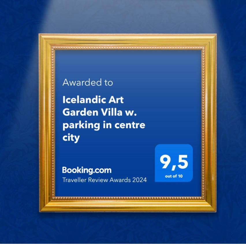 Icelandic Art Garden Villa W. Parking In Centre City レイキャヴィーク エクステリア 写真